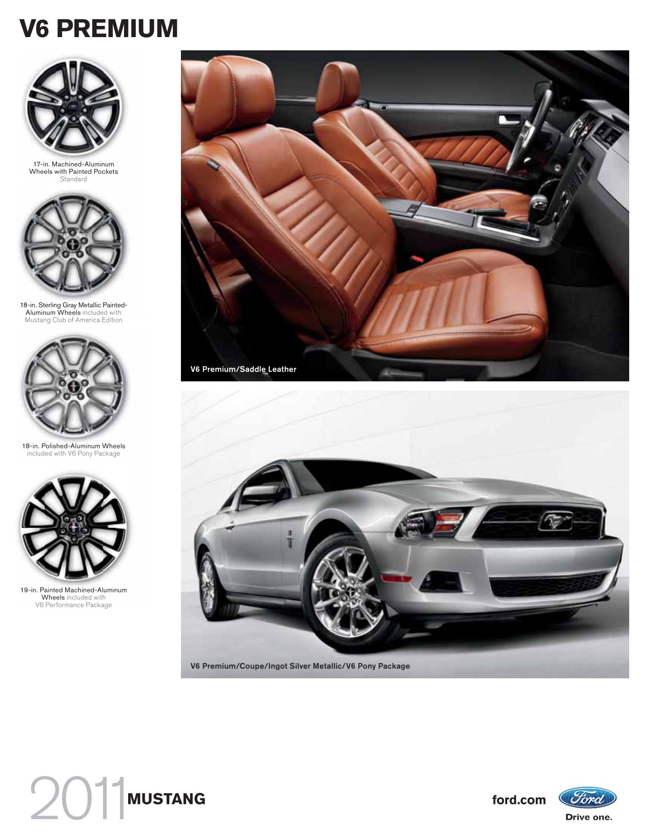 2011 Ford Mustang Brochure Page 1